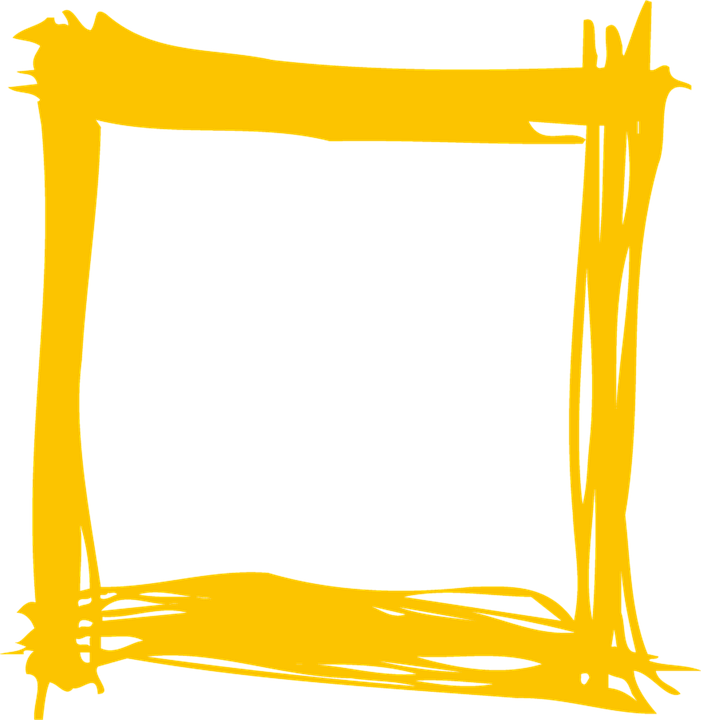 Yellow Frame Png (701x720), Png Download