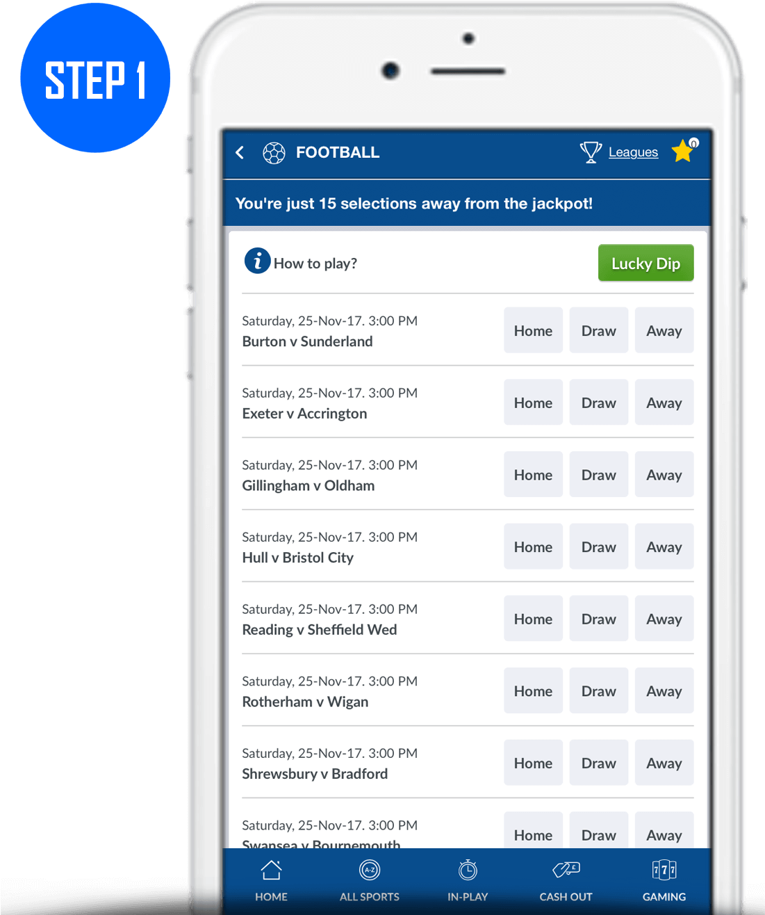 How To Play Coral Football Jackpot Step (1100x1334), Png Download