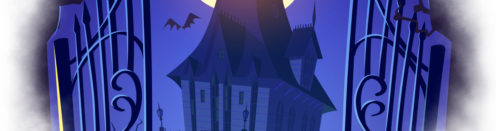 Back Us Vampire Night Jackpot (1700x450), Png Download