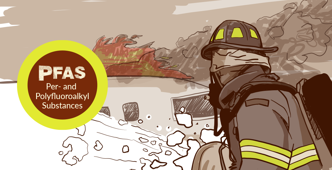 Fireman Putting Out Fire (1130x580), Png Download
