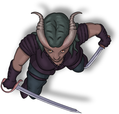 129141 Tiefling Female Rogue (560x560), Png Download
