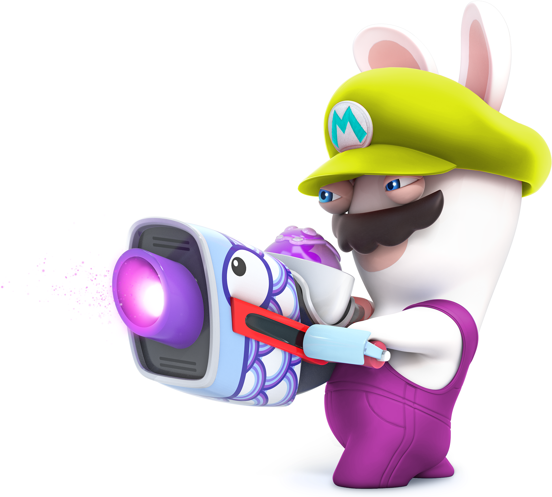 Sb2 Rabbid Mario Recolor 5 (1940x1748), Png Download