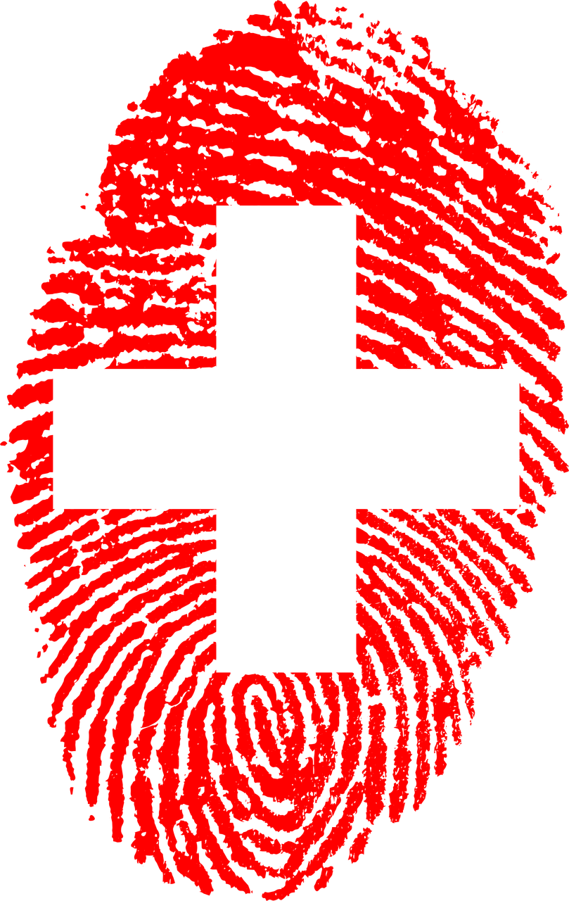Switzerland, Switzerland Flag Fingerprint Country Pride (809x1280), Png Download