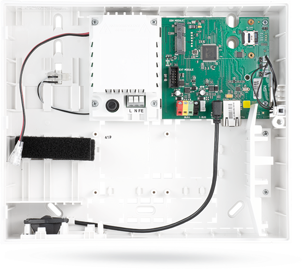 Control Panel With Lan Communicator (633x600), Png Download