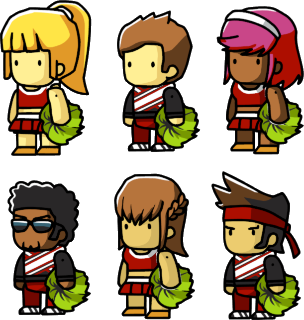Cheerleaders (611x642), Png Download