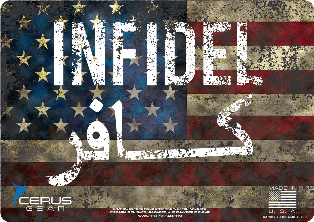 Patriotic Firearm Maintenance Pad Infidel (1000x1000), Png Download