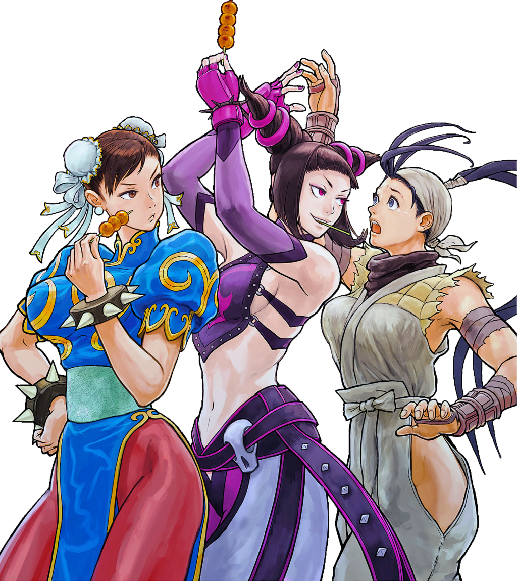 Chun-li Juri Ibuki By Hes6789 (1024x1149), Png Download
