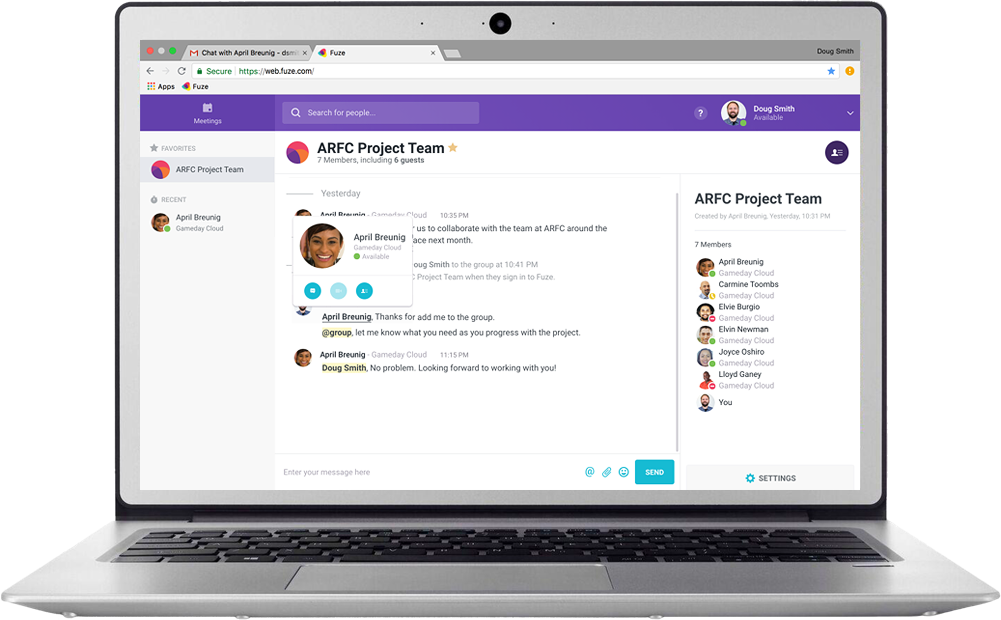 Fuze Customers Can Manage Guests From Fuze Desktop (1001x620), Png Download