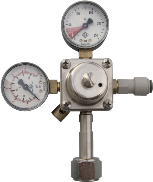 Co2 Pressure Reducer For Rechargeable Co2 Cylinder (635x635), Png Download