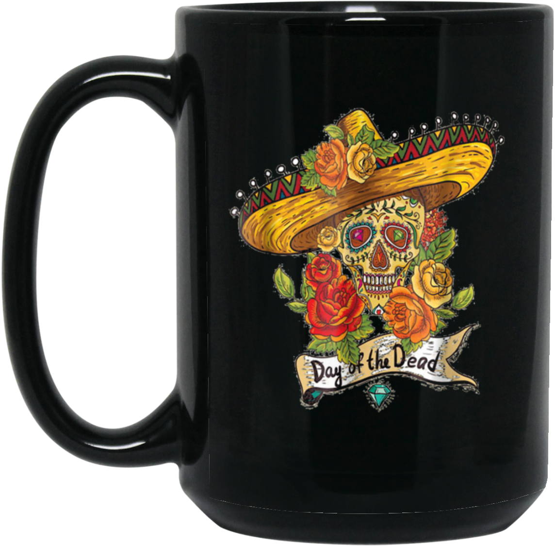 Dia De Los Muertos Skull Png (1155x1155), Png Download