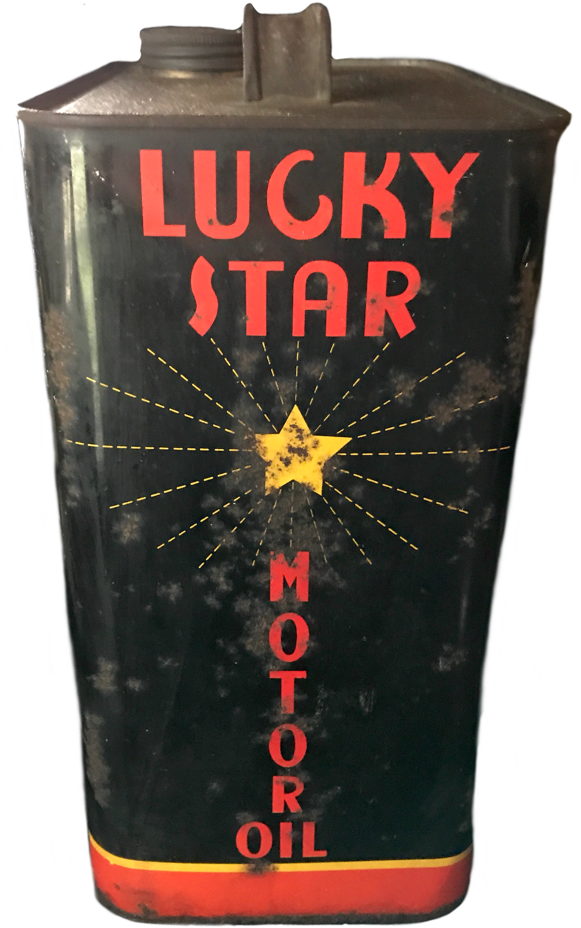 Lucky Star Oil Can (1147x1850), Png Download