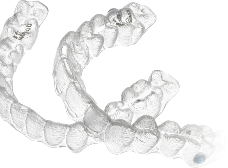 Braces With Barely A Trace (749x554), Png Download