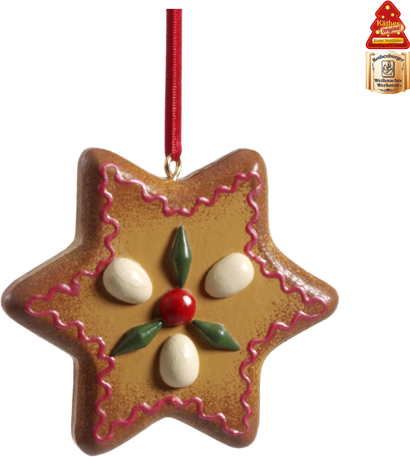 Gingerbread Star (1000x1000), Png Download