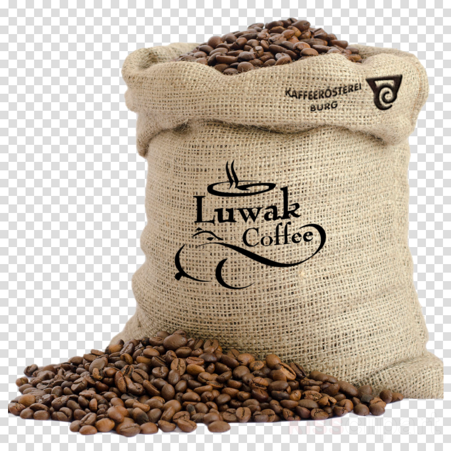 Bag With Coffee Beans Clipart Jamaican Blue Mountain (900x900), Png Download