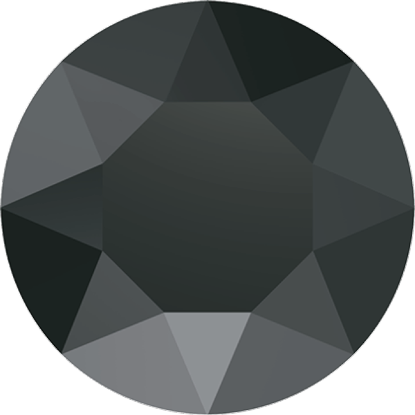 Swarovski 1088 Xirius Chaton Jet Hematite Ss39 (600x600), Png Download