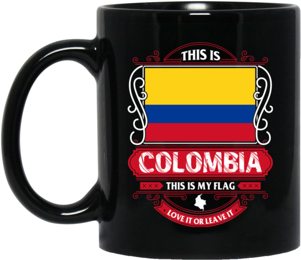 Colombia Mug Mug Colombia Flag This Is My Flag Love (600x600), Png Download