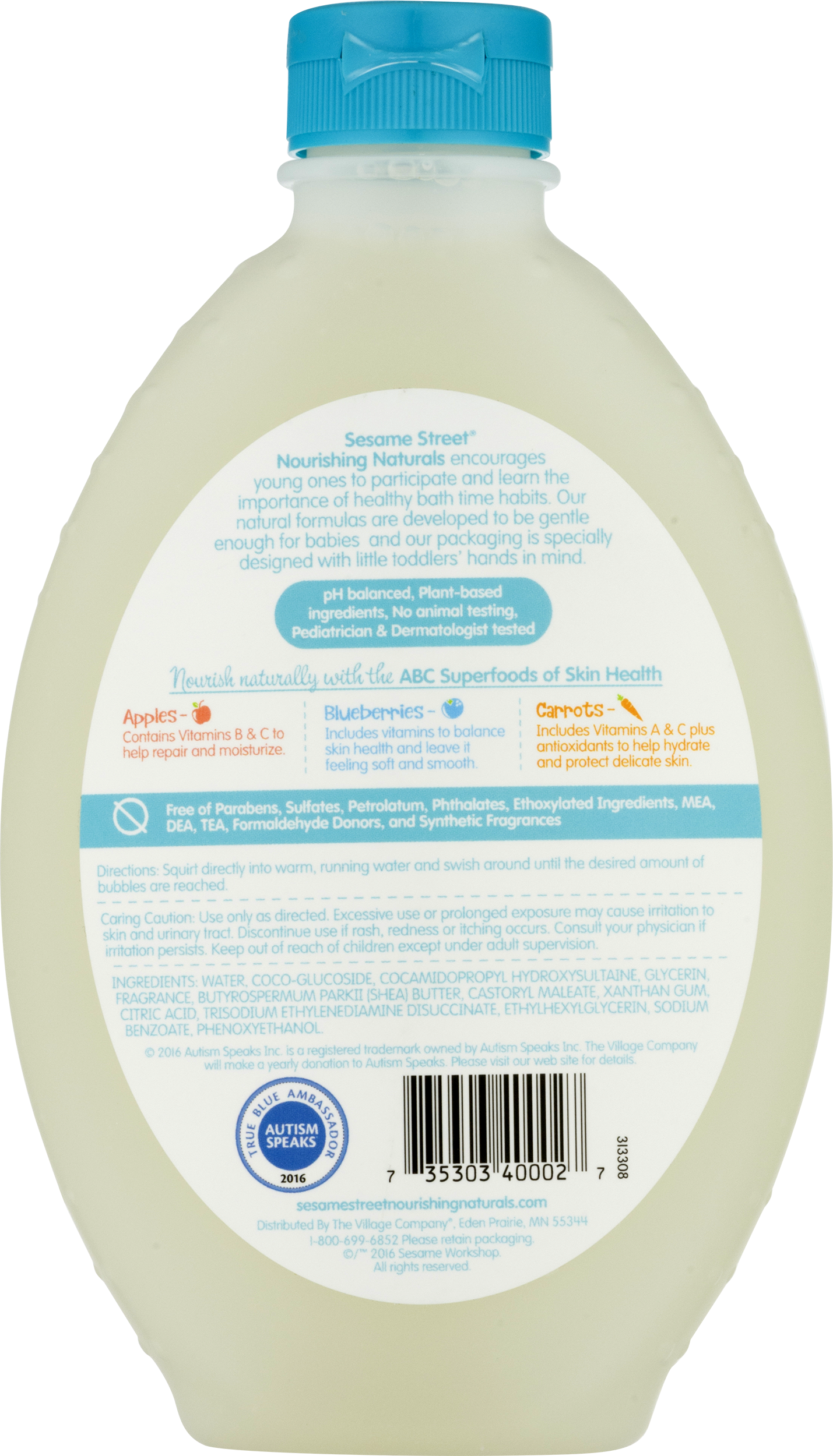 Nourishing Naturals Sesame Street B Is For Bubble Bath (1429x2500), Png Download