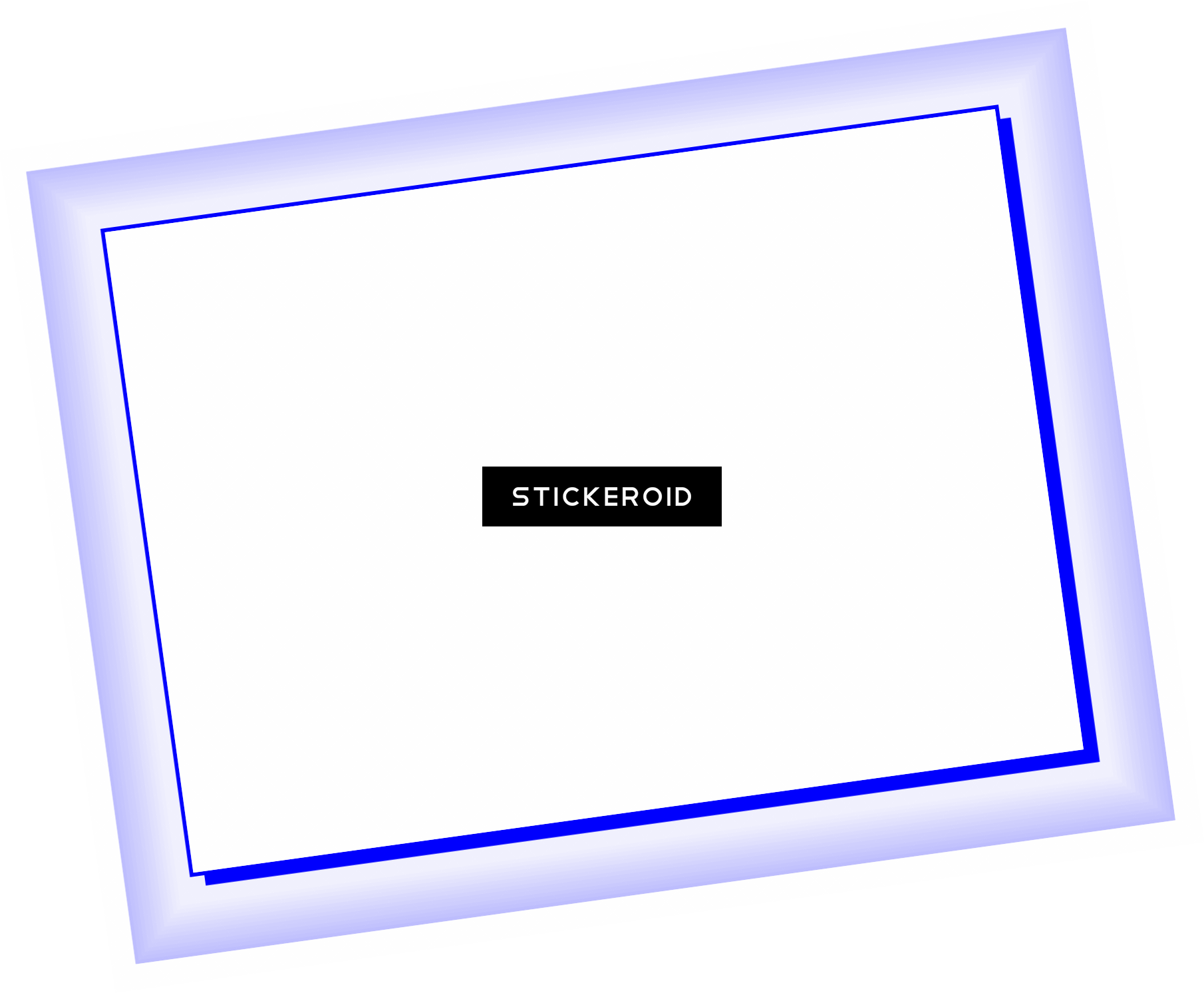 Blue Border Frame Frames (1810x1492), Png Download