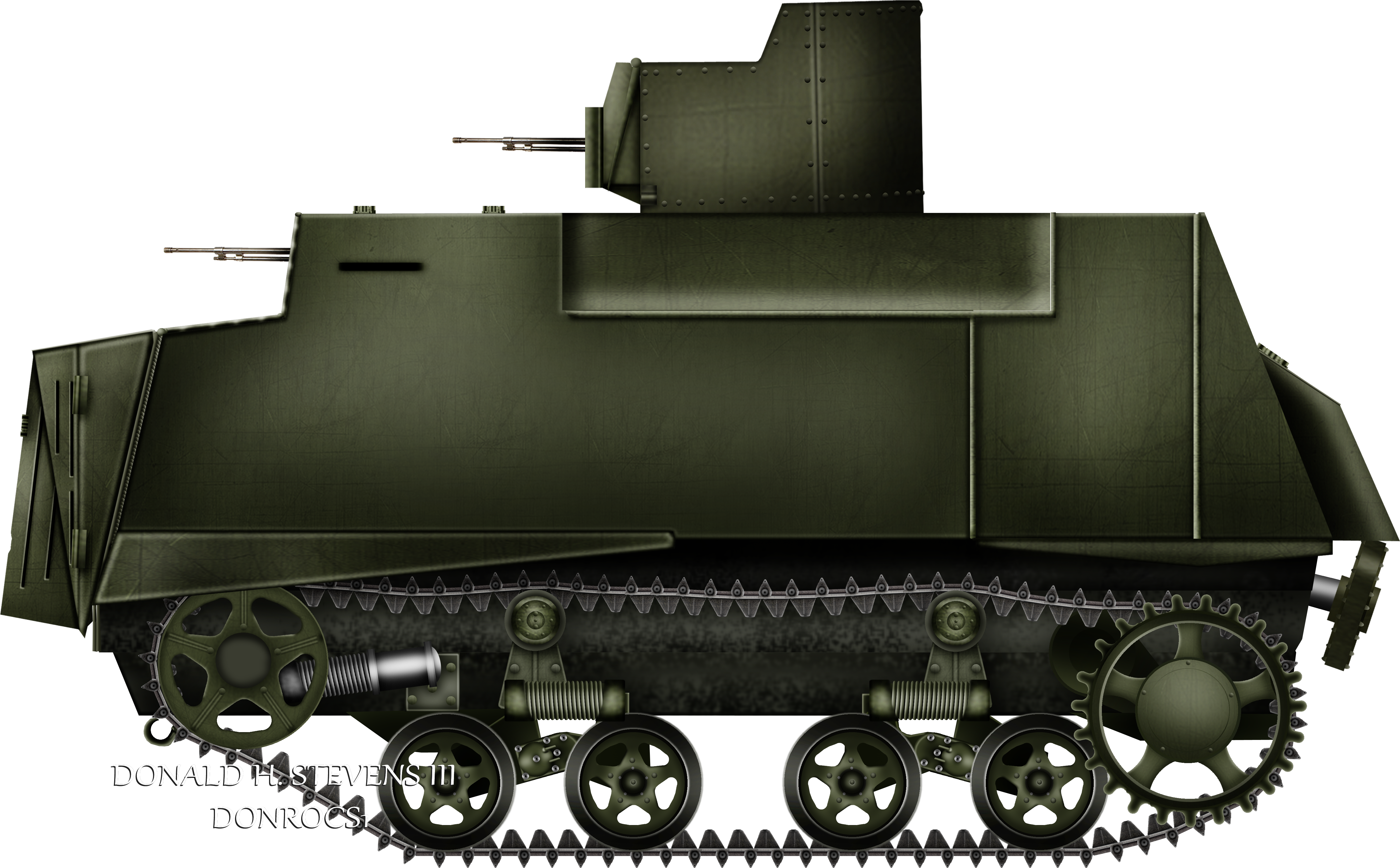 Military Tank Clipart Wwii Tank (5040x3246), Png Download