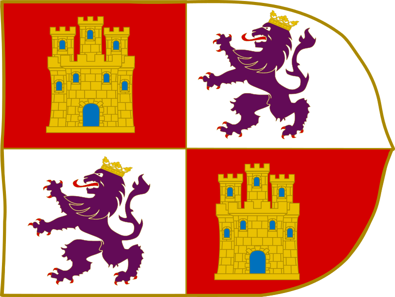 Bandera De La Corona De Castilla (799x600), Png Download
