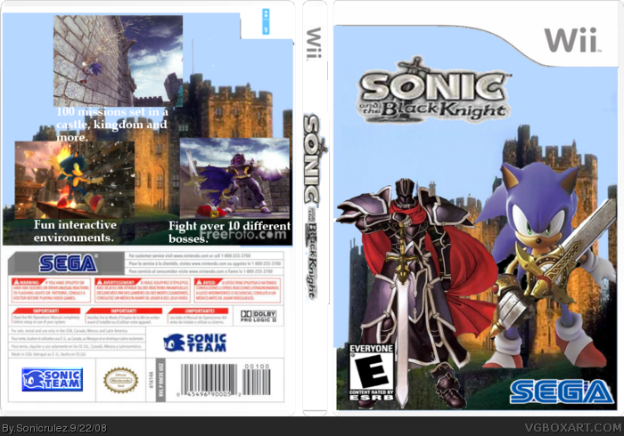 Sonic And The Black Knight Box Art Cover (700x490), Png Download