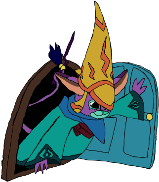 Mozu Peeking In (503x670), Png Download