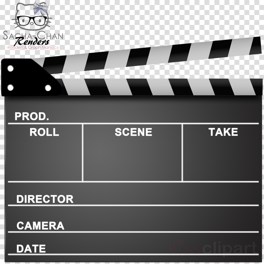 Film Clapper Clipart Clapperboard Film Scene (900x900), Png Download