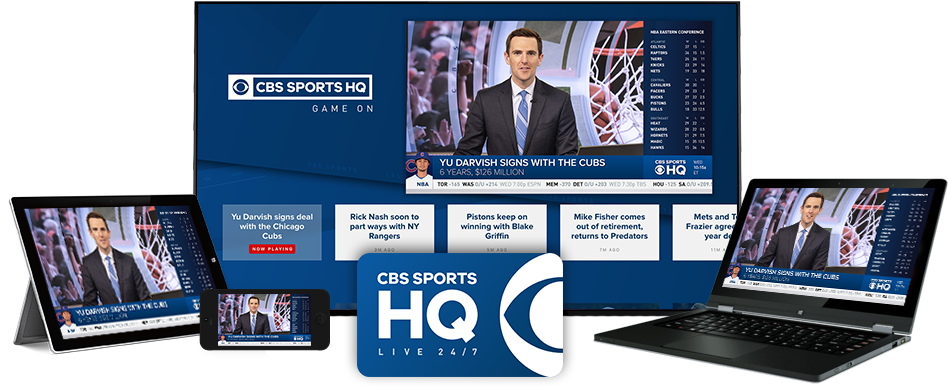Watch Cbs Sports Hq Anywhere (980x420), Png Download