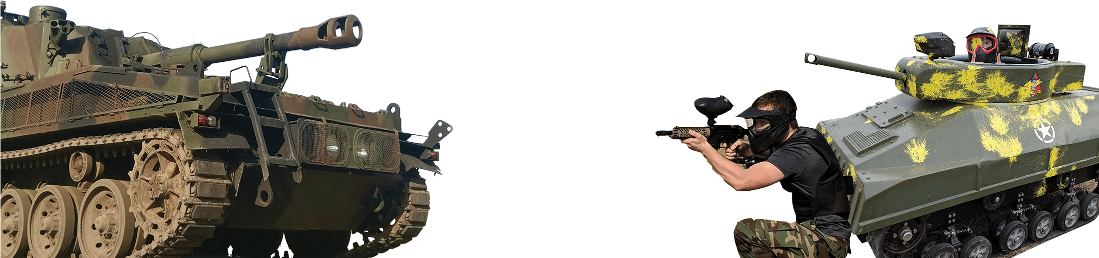 Combat Zone Paintball (2200x532), Png Download