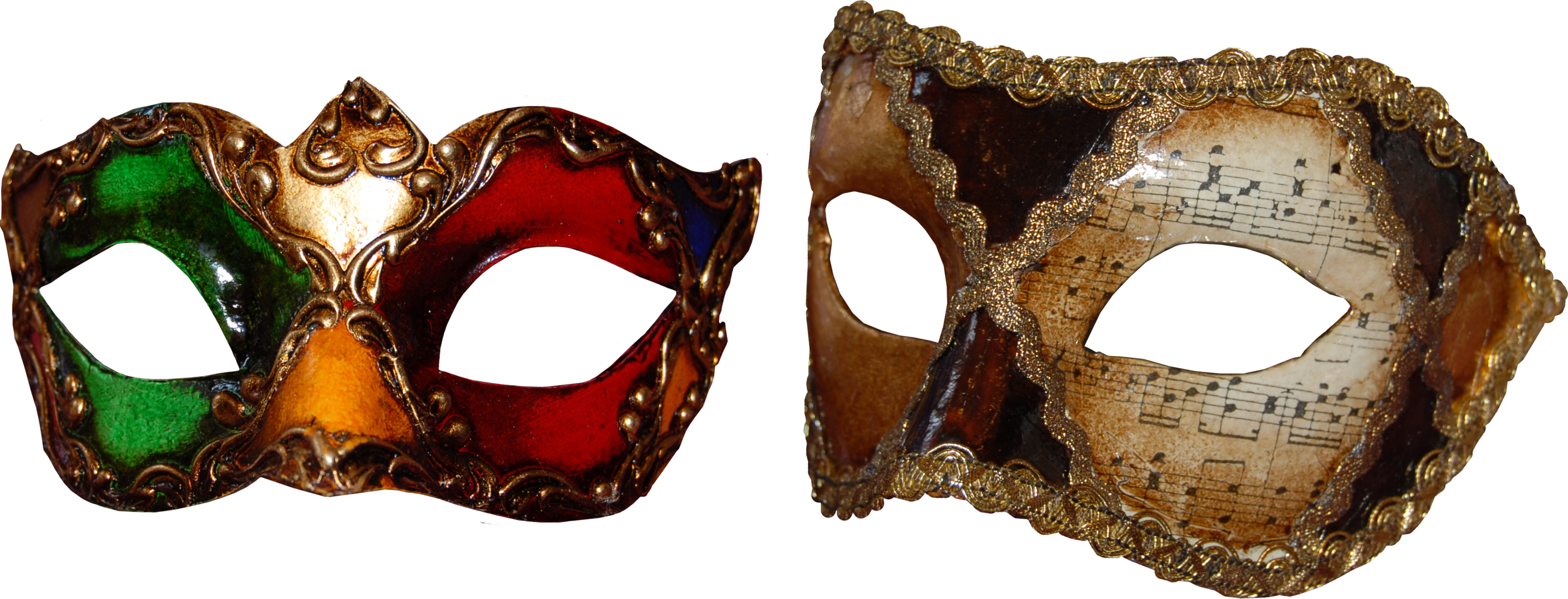 Carnival Mask Png (2904x1110), Png Download