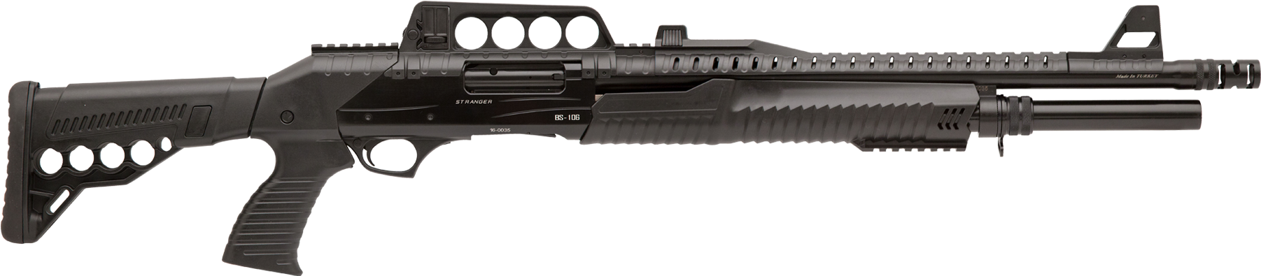 Stranger Bs 106 Pump Action Shotgun (2000x544), Png Download