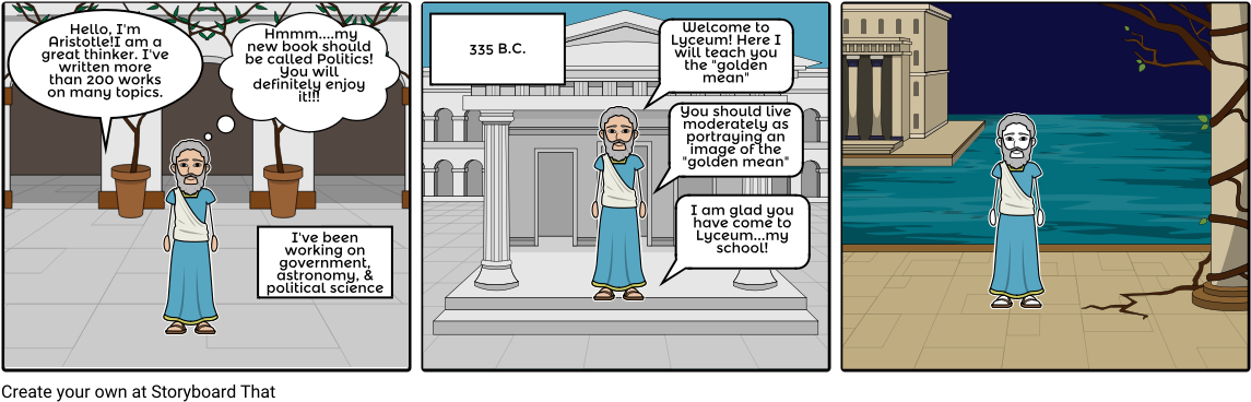 Storyboard For Aristotle (1164x385), Png Download