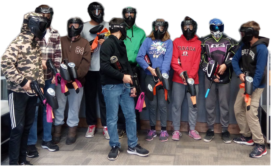 Teen Paintball Party (1118x683), Png Download