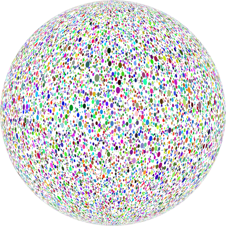 Dense Circles Prismatic Orb No Bg (770x770), Png Download