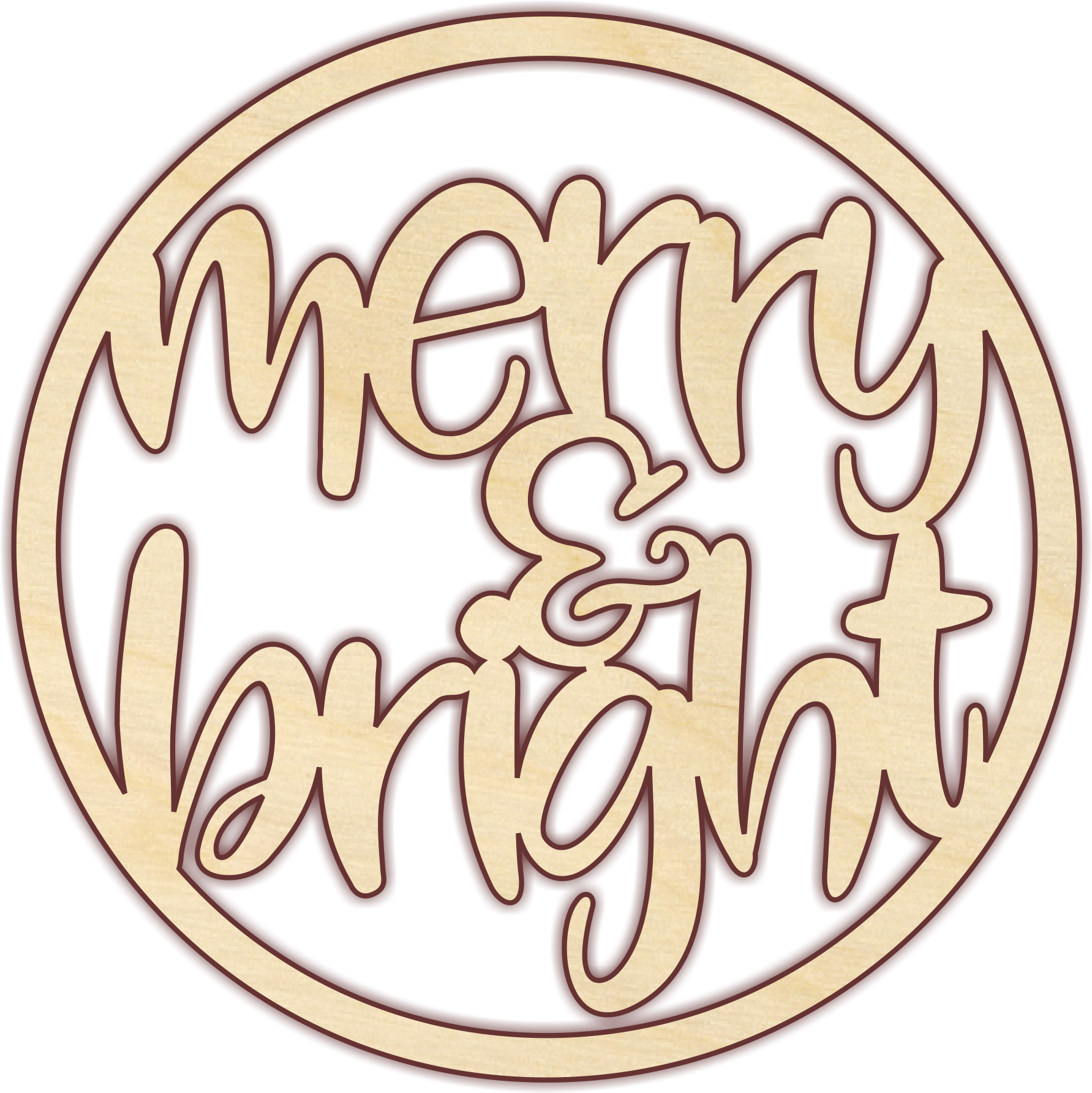 Download Merry & Bright PNG Image with No Background - PNGkey.com