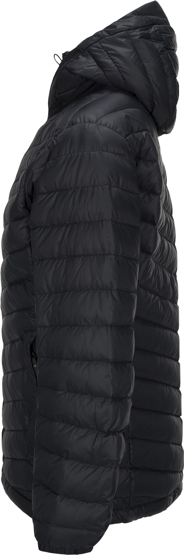 Men's Frost Down Hooded Jacket Black (1500x2000), Png Download