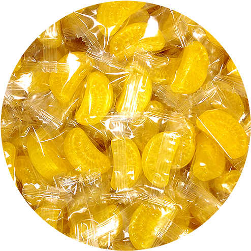 Lemon Slices Hard Candy (500x500), Png Download