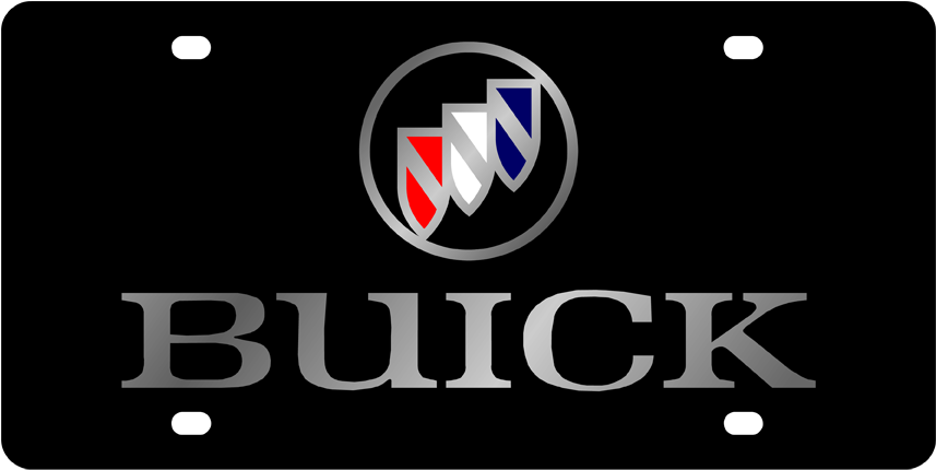 Buick Black Acrylic License Plate - Buick Logo Vector (900x500), Png Download