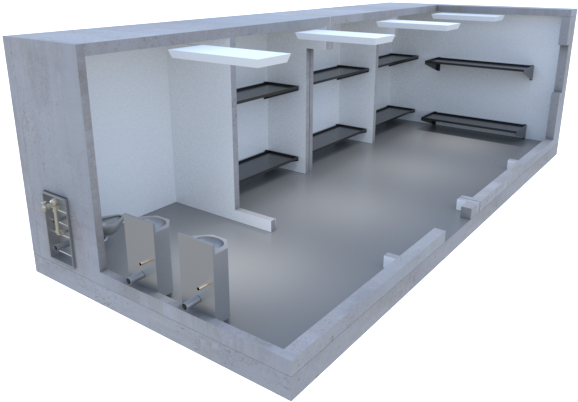 Dorm 02 Thumbnail Image - Bookcase (612x428), Png Download