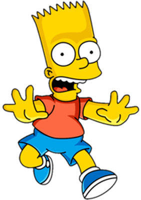 Bart Simpson Scared - Bart Simpson Png (400x400), Png Download
