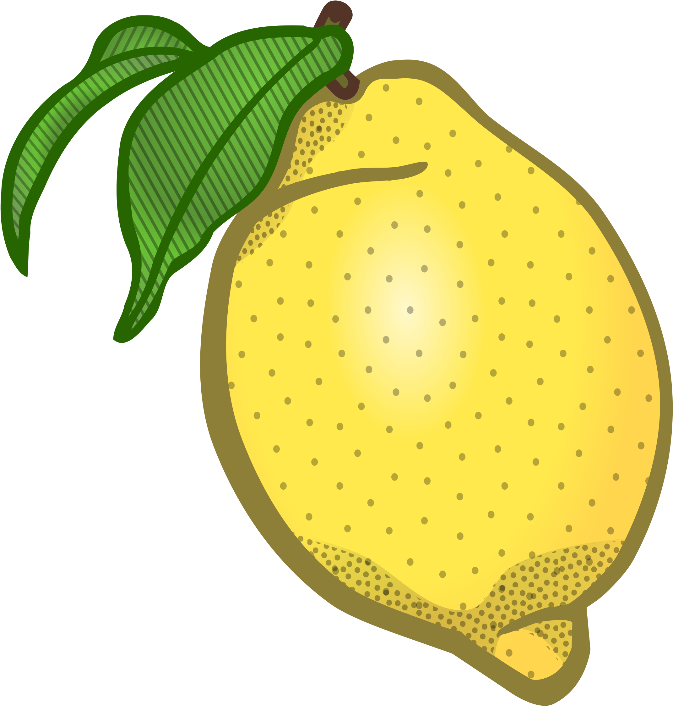 Coloured Icons Png - Clipart Lemon (2250x2400), Png Download