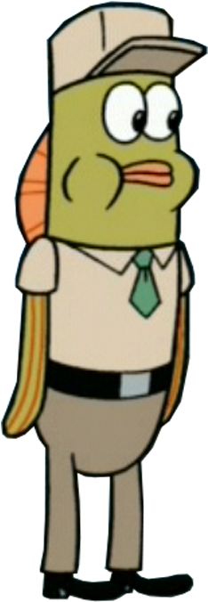 Bikini Bottom Prison Guard - Prison Guard Png (320x686), Png Download