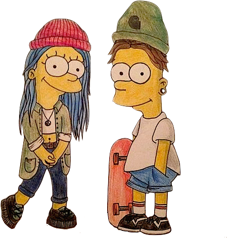Download Simpsons Drawings Cartoon Fashion Cartoon Styles Bart Simpson Lean Png Image With No Background Pngkey Com