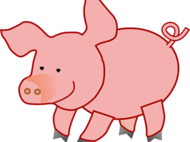 Abstract Clipart Pig - Clip Art Cute Piglet (640x480), Png Download