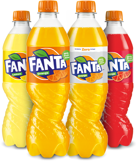 Orange Fanta Around The World (555x555), Png Download