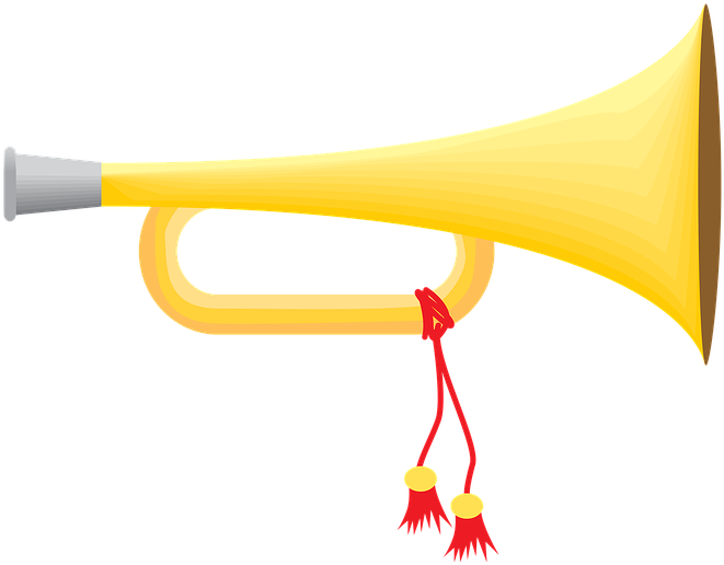 Bugle, Trumpet, Music, Instrument, Tuba, Musical, Play - Birthday (960x639), Png Download