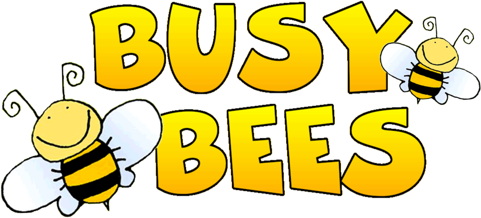 Bee Clipart Busy Bee - Clip Art Busy Bees (1000x548), Png Download