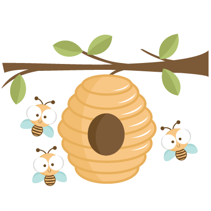 Bee Clipart Vintage - Honey Bee Hive Png Clipart (432x432), Png Download