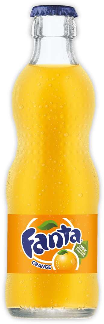 Fanta Glass Bottle Png Download - Fanta (366x1079), Png Download