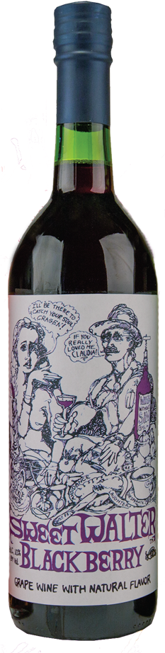 Bottle Shot - Sweet Walter Blackberry (412x1000), Png Download